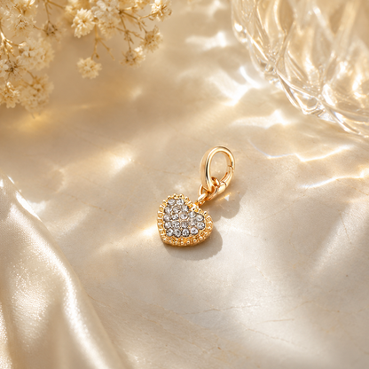 Crystal Initial Letter Charm