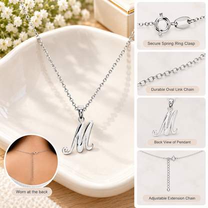 Sterling Silver Initial Necklace