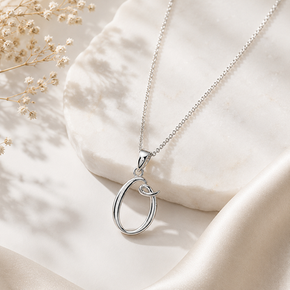 Sterling Silver Initial Necklace