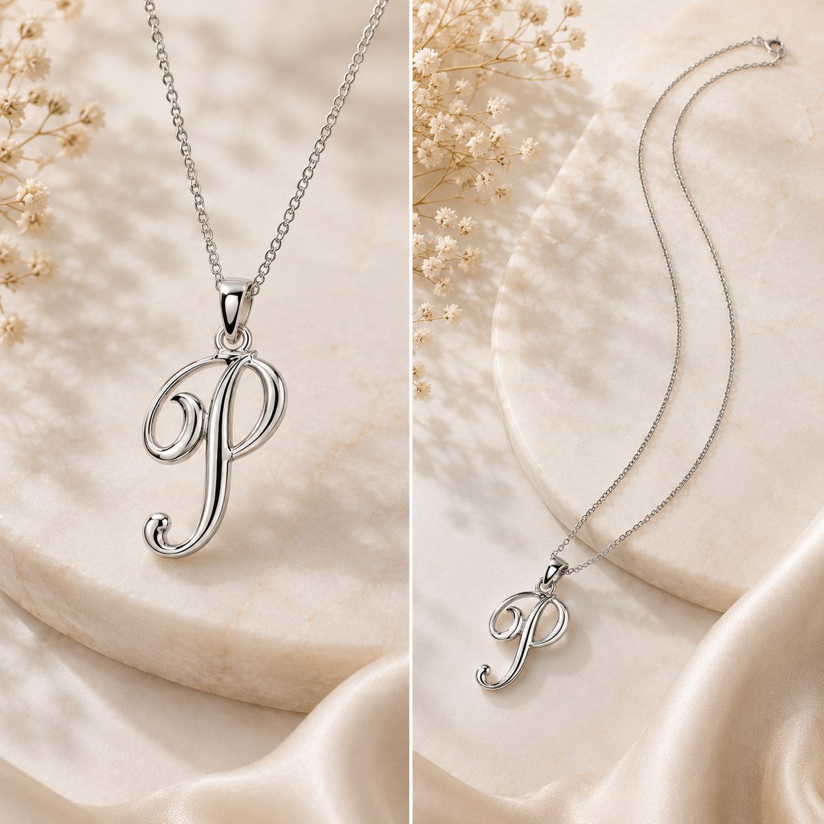 Sterling Silver Initial Necklace