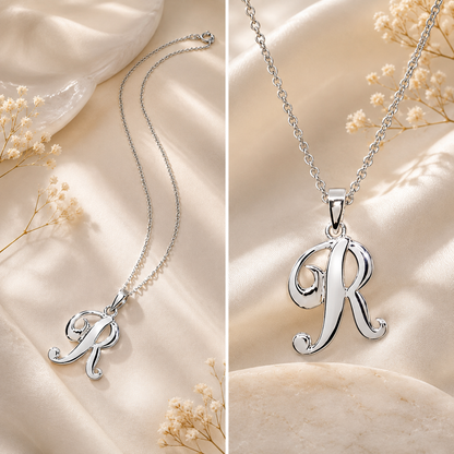 Sterling Silver Initial Necklace
