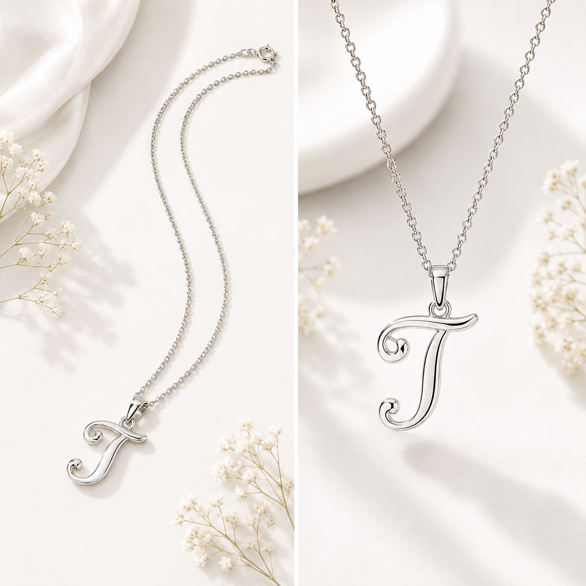 Sterling Silver Initial Necklace