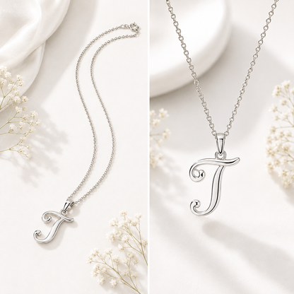 Sterling Silver Initial Necklace