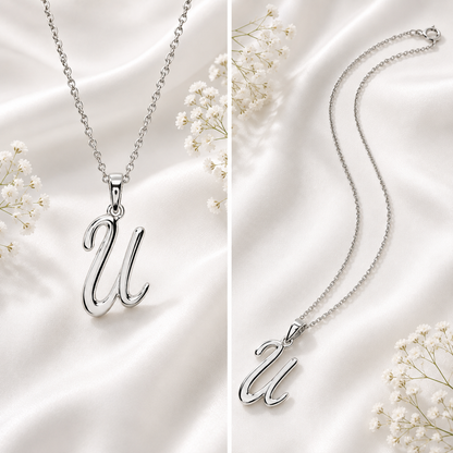 Sterling Silver Initial Necklace