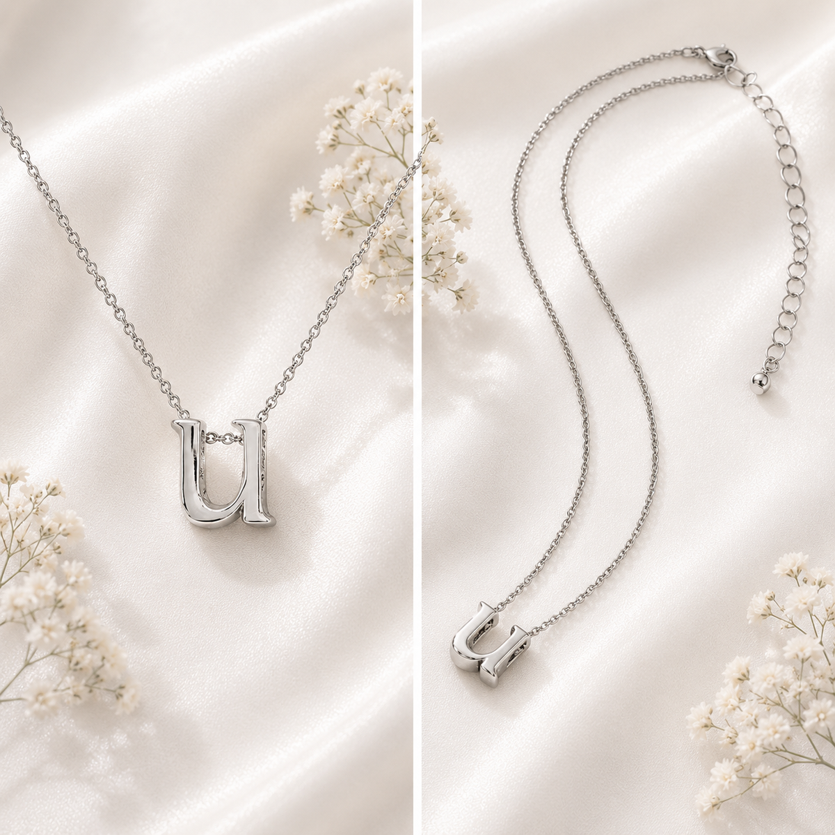 Sterling Silver Initial Necklace