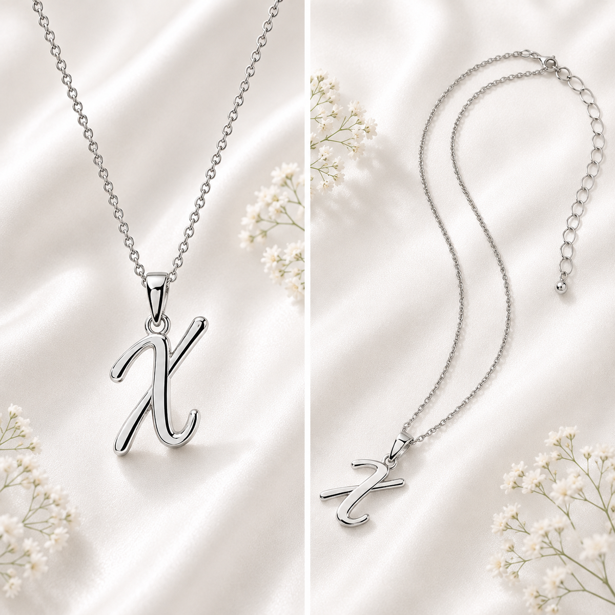 Sterling Silver Initial Necklace