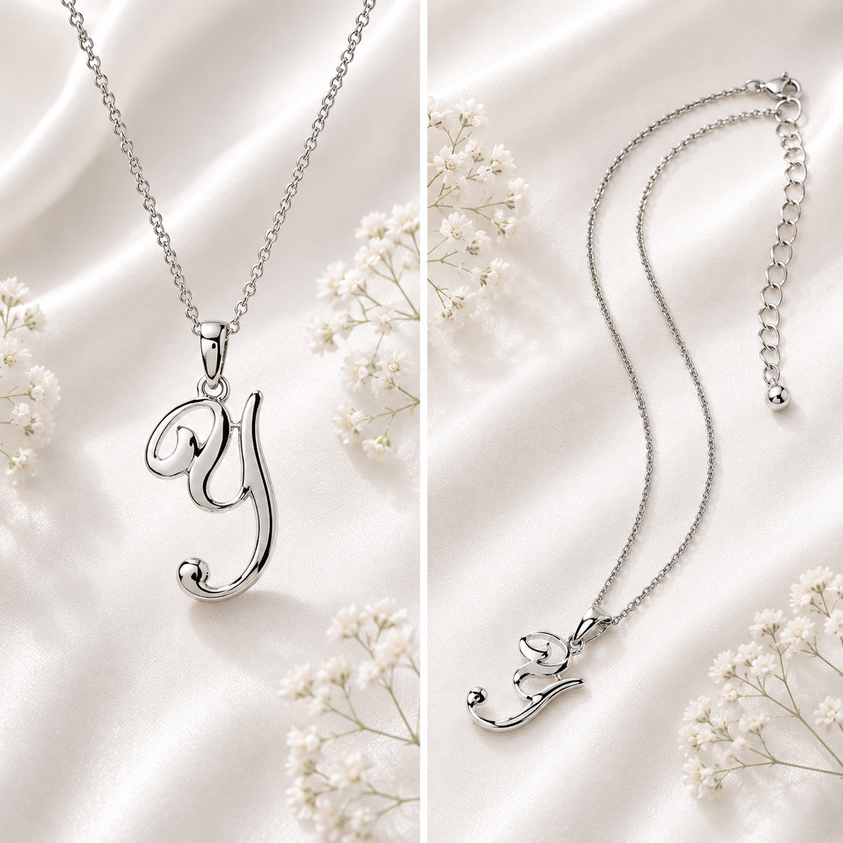 Sterling Silver Initial Necklace