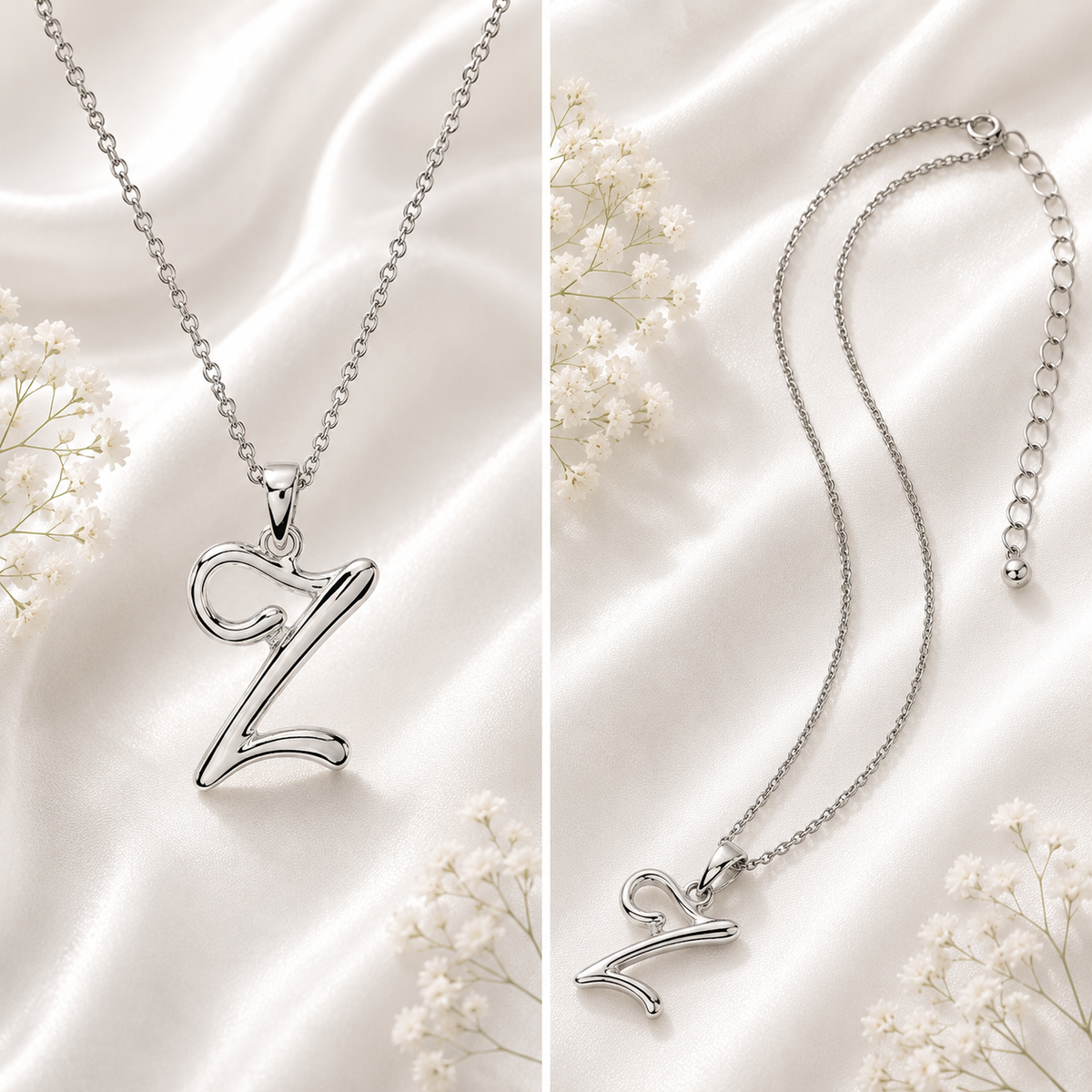 Sterling Silver Initial Necklace