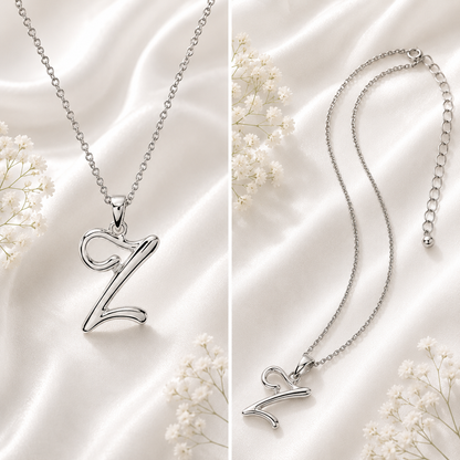 Sterling Silver Initial Necklace