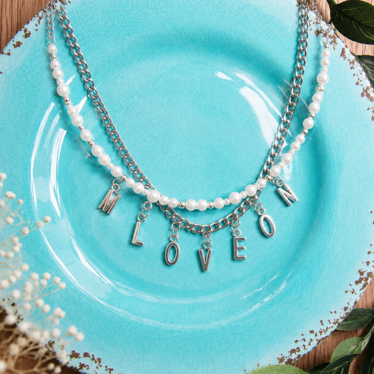 Silver Alphabet Charm Set