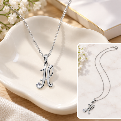 Sterling Silver Initial Necklace