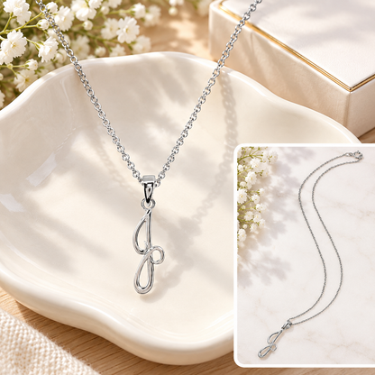 Sterling Silver Initial Necklace